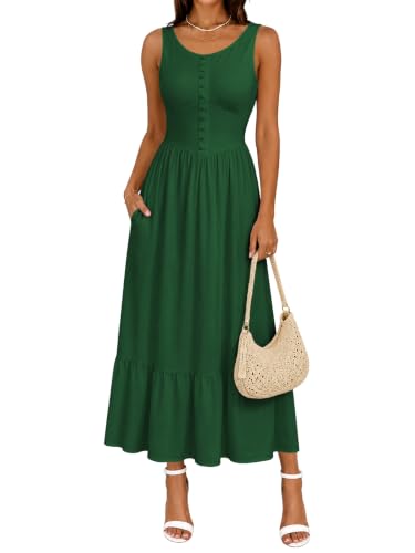 No Boundaries Sleeveless Ruffle Midi Dress