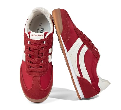 No Boundaries Women's Retro Lace-Up Sneakers